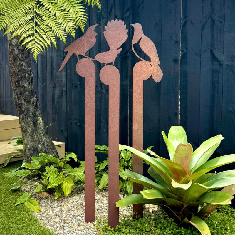 Steel garden art and decor made in New Zealand